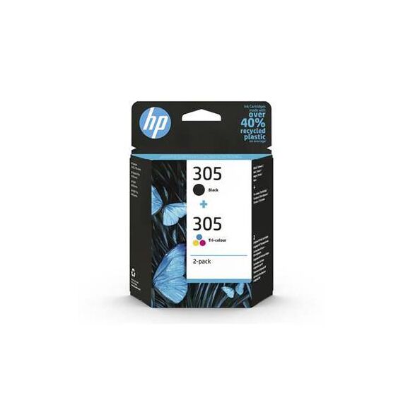 HP 305 2-pack black, colour (cyan, magenta, 6ZD17AE