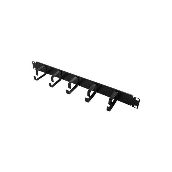 LogiLink Cable management bar black, RAL 9005 1U OR101B