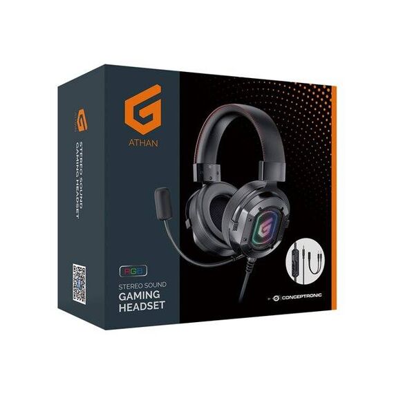 Conceptronic ATHAN03B Headset full size wired ATHAN03B