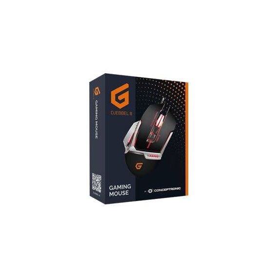 Conceptronic DJEBBEL 8 Mouse ergonomic optical DJEBBEL02B