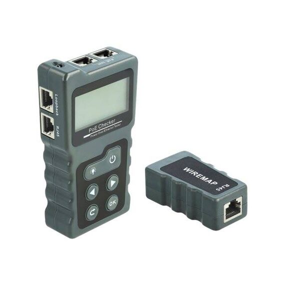 DeLOCK LCD Cable Tester RJ45 PoE DC Network tester 63110