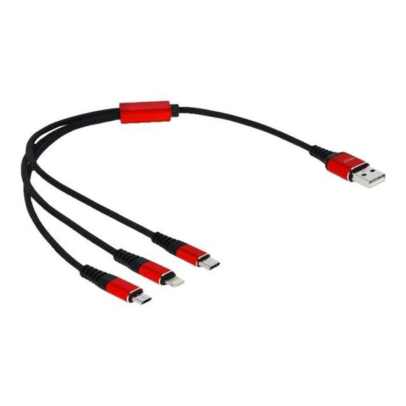 Delock 3 in 1 Charge-only cable USB male to 85891
