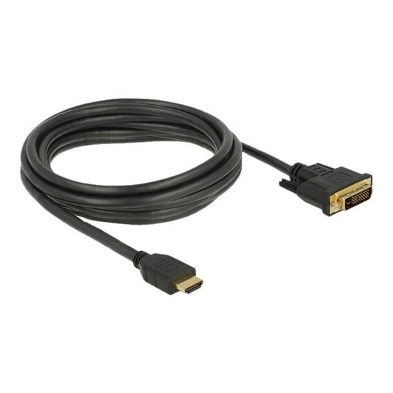 Delock Adapter cable DVI-D male to HDMI male 3 m 85655
