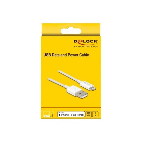 Delock Lightning cable Lightning male to USB male 1 83000