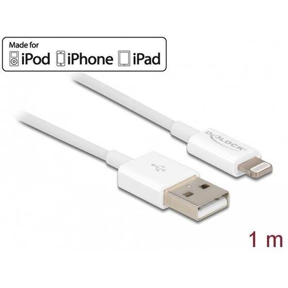 Delock Lightning cable Lightning male to USB male 1 83000