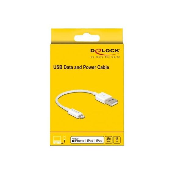 Delock Lightning cable USB male to Lightning male 83001