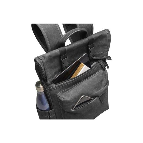 V7 Elite CBXT16-CANVAS Rolltop notebook backpack 15.6"  black