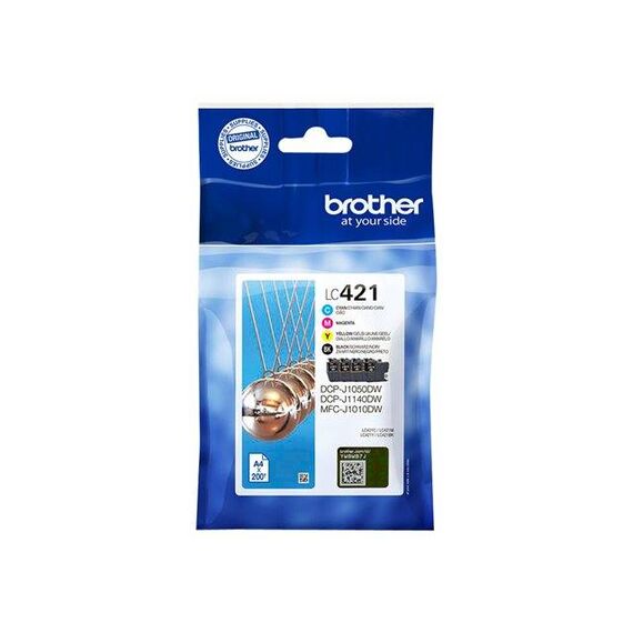 Brother LC421 Value Pack 4-pack black, yellow, LC421VALDR