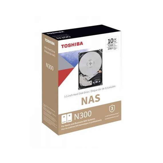 Toshiba N300 NAS Hard drive 10 TB internal HDWG11AEZSTA