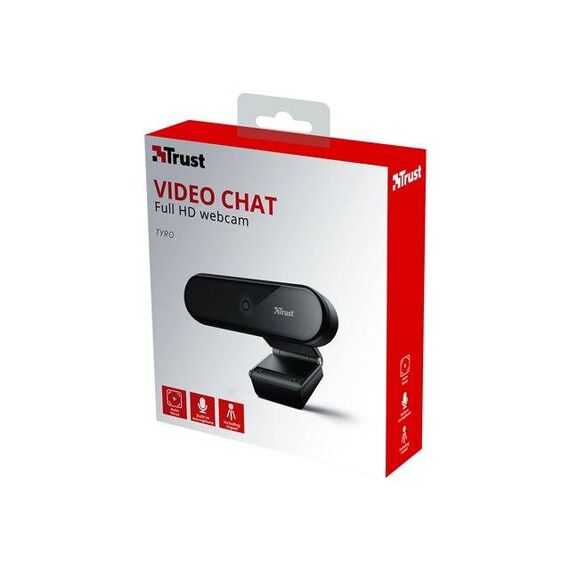 Trust Tyro Webcam colour 1920 x 1080 1080p audio 23637