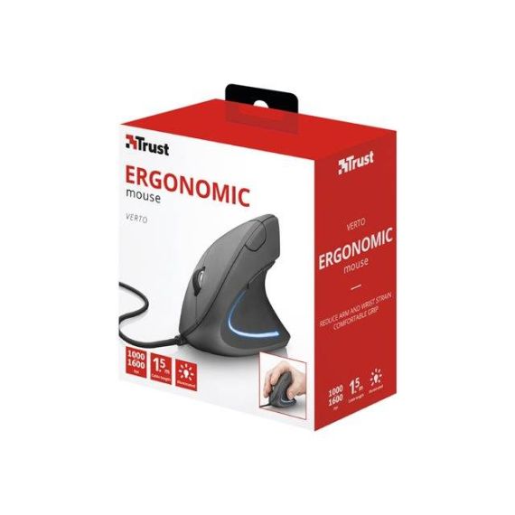 Trust Verto Mouse ergonomic right-handed optical 6 22885
