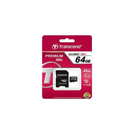 Transcend Premium Flash memory card TS64GUSDXC10
