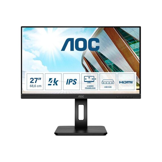 AOC U27P2 LED monitor 27 3840 x 2160 4K UHD (2160p)  U27P2