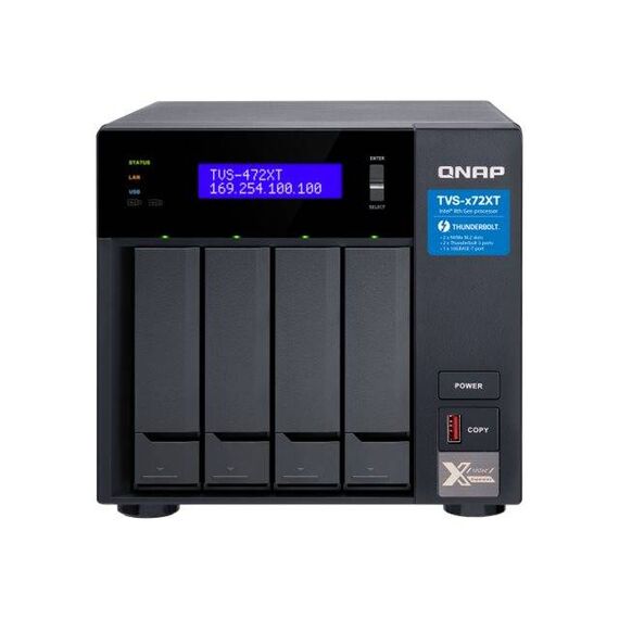QNAP TVS472XT NAS server 4 bays 24 TB SATA TVS-472XT-PT-4G