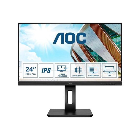 AOC Q24P2Q LED monitor 23.8 2560 x 1440 QHD @ 75 Hz IPS Q24P2Q