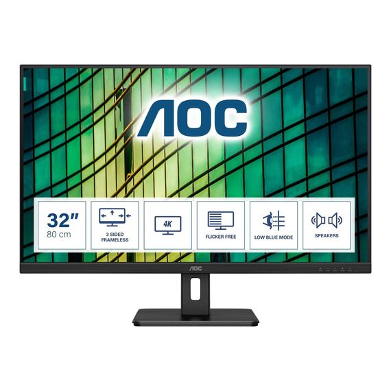 AOC U32E2N LED monitor 32 (31.5" viewable) 3840 x 2160 U32E2N