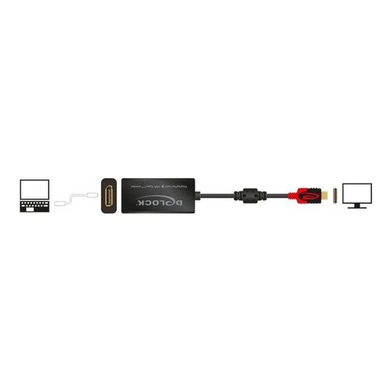 DeLOCK Thunderbolt adapter USBC (M) to DisplayPort (F) 63928