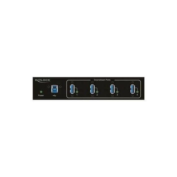 DeLock External Industry Hub 4 x USB 3.0 TypeA with 15 63309