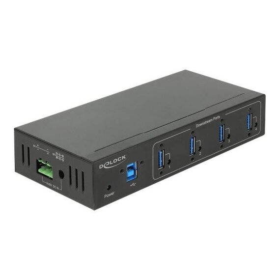 DeLock External Industry Hub 4 x USB 3.0 TypeA with 15 63309