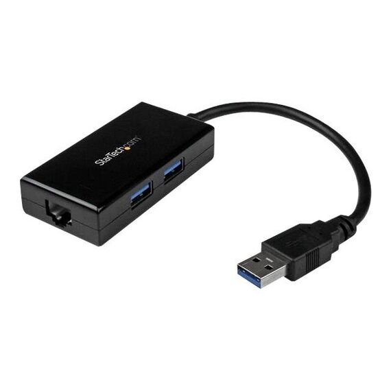 StarTech.com 2 Port USB 3.0 Hub with Ethernet USB USB31000S2