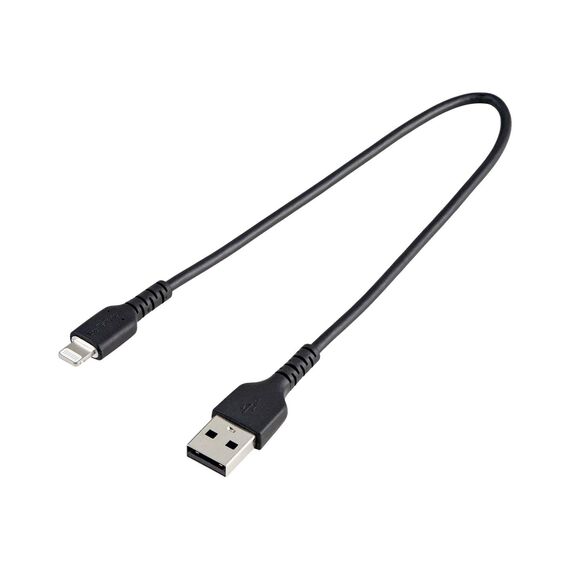 StarTech 30cm Durable Black USB-A to Lightning Cable RUSBLTMM30CMB