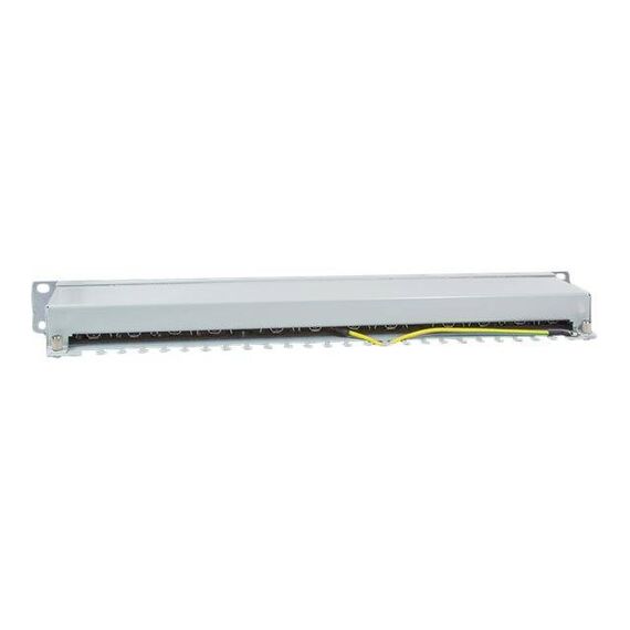 LogiLink EconLine Patch panel RJ45 X 24 light grey, RAL NP0053