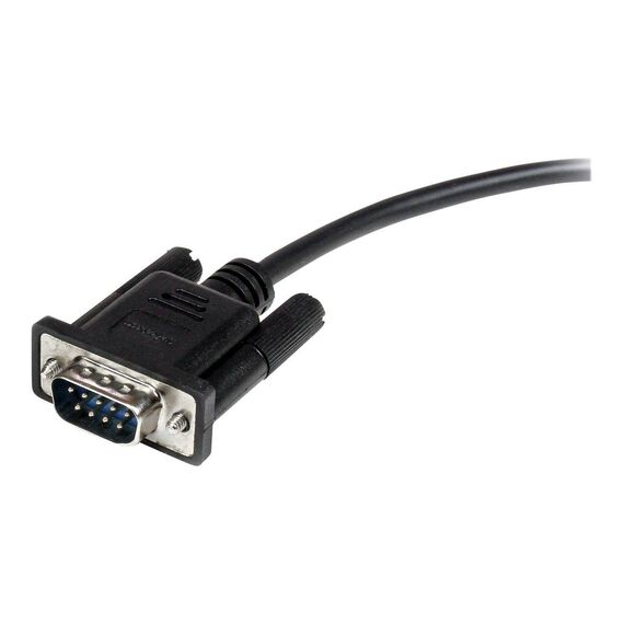 StarTech.com 1m Black Straight Through DB9 RS232 MXT1001MBK