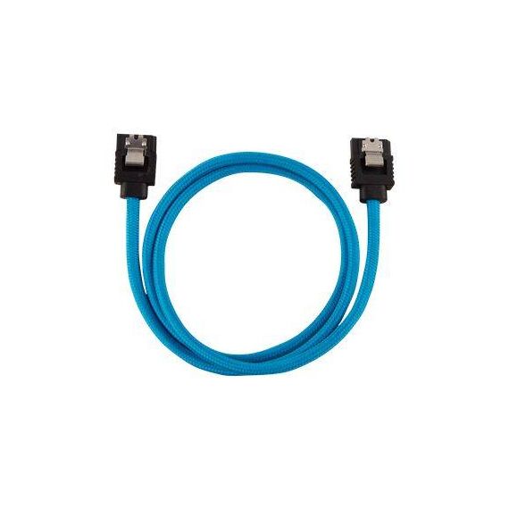 CORSAIR Premium Sleeved SATA cable Serial ATA blue (pack of 2)