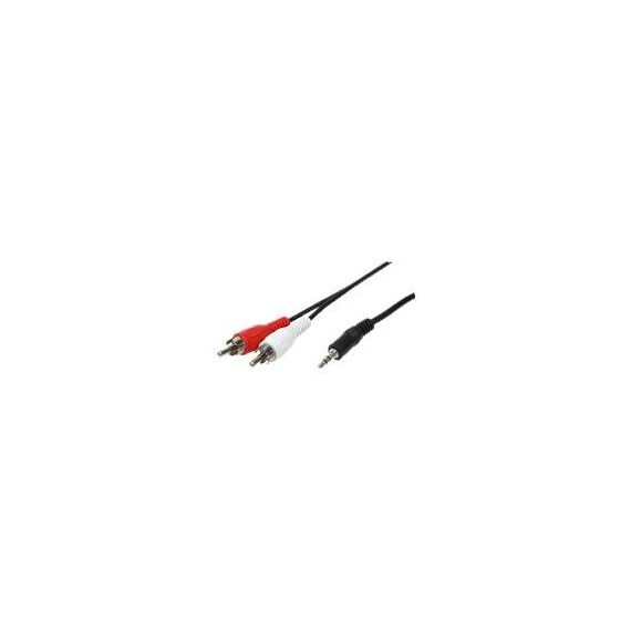 LogiLink Audio cable stereo mini jack male to RCA x 2 CA1042