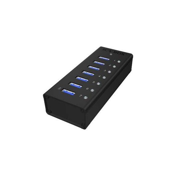 RaidSonic ICY BOX IBAC618 Hub 7 x SuperSpeed USB 3.0 IB-AC618