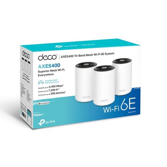 TP-Link Deco XE75 Mesh WiFi 6E (3-pack)