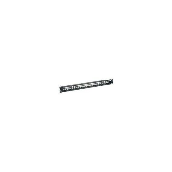 equip Patch panel with cable management black 1U 19 24 769124