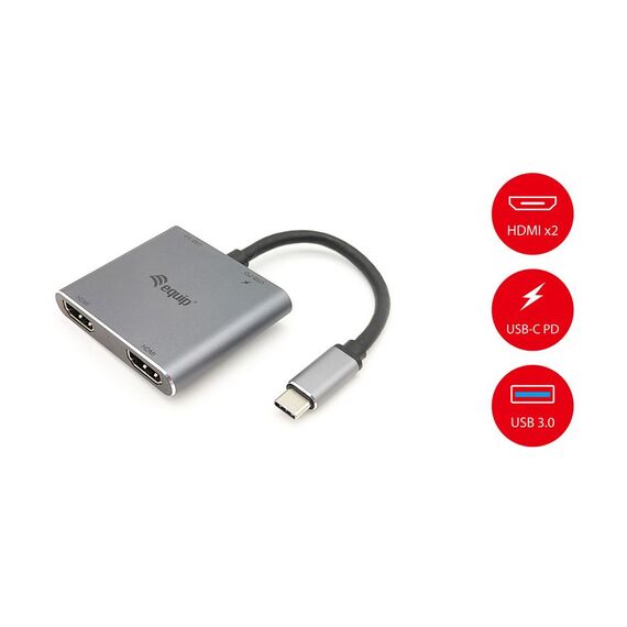 133484 USB-C 4 in 1 Dual HDMI Adapter