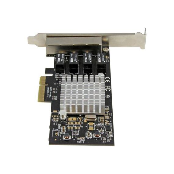 StarTech.com 4 Port PCIe Network Card RJ45 Port  ST4000SPEXI