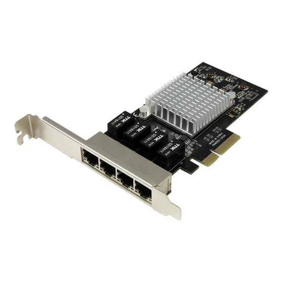 StarTech.com 4 Port PCIe Network Card RJ45 Port  ST4000SPEXI