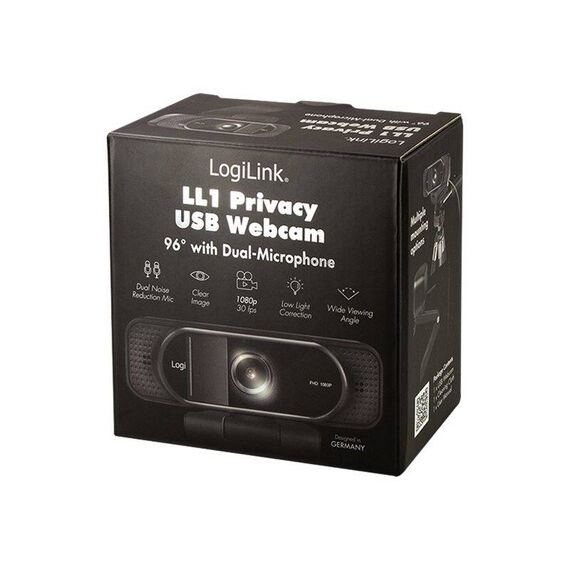 LogiLink LL1 Privacy Webcam colour 2 MP 1920 x 1080 UA0381