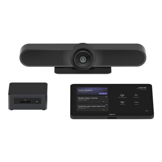 Logitech Small Room with Tap + MeetUp + NUC TAPMUPMSTINT