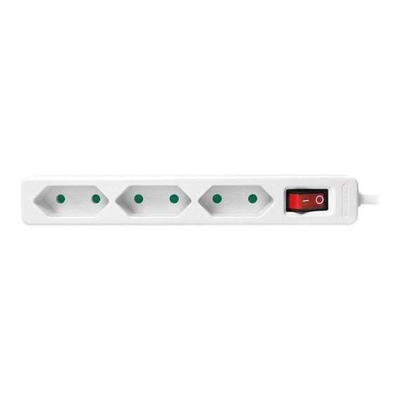 LogiLink Slim power strip AC 250 V 1700 Watt output LPS230