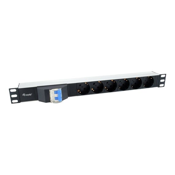6-Outlet German Power Distribution Unit with Circuit Breaker