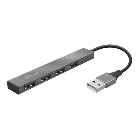 Trust Halyx Aluminium 4Port Mini USB Hub Hub 4 x USB 2.0 23786