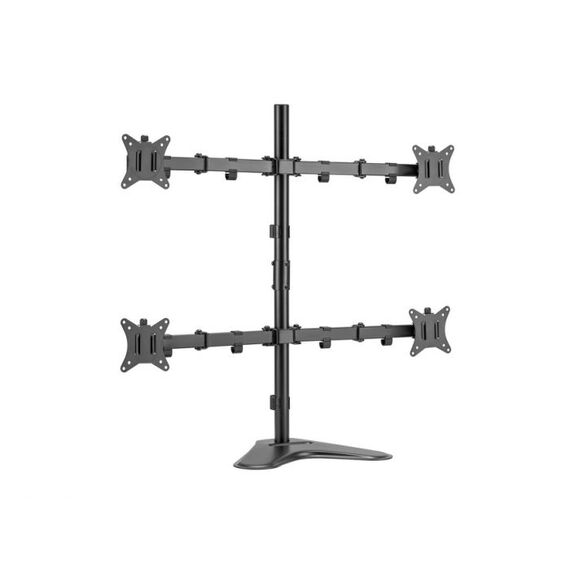 650127 17"-32" Articulating Quad Monitor Tabletop Stand