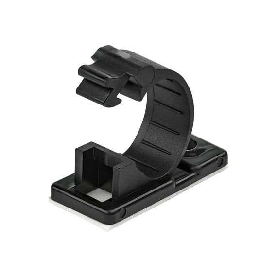 StarTech.com 100 Adhesive Cable Management Clips Black, CBMCC2