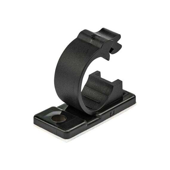 StarTech.com 100 Adhesive Cable Management Clips Black, CBMCC2