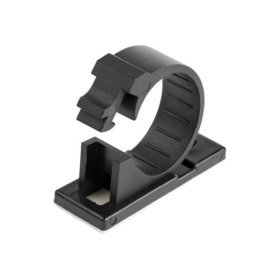 StarTech.com 100 Adhesive Cable Management Clips Black, CBMCC3