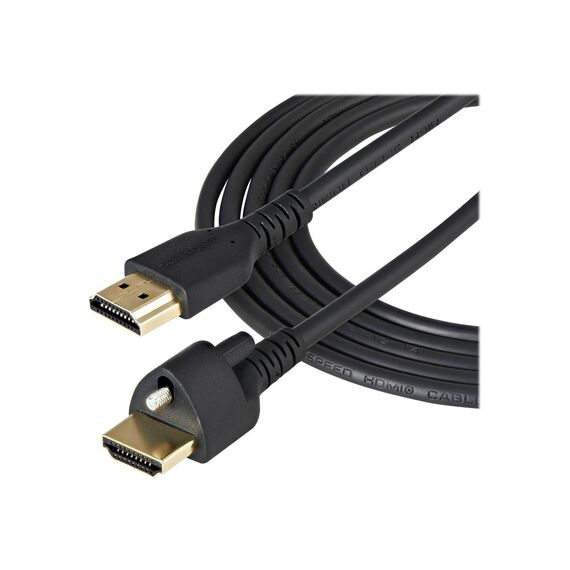 StarTech.com 1m  HDMI Cable with Locking Screw, 4K 60Hz HDMM1MLS