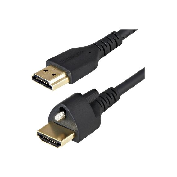 StarTech.com 1m  HDMI Cable with Locking Screw, 4K 60Hz HDMM1MLS
