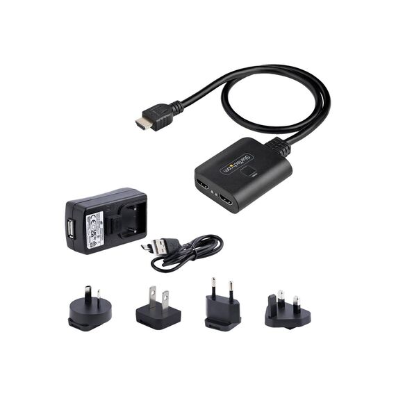 StarTech.com 2Port HDMI Splitter, 4K 60Hz HDMI-SPLITTER-4K60UP
