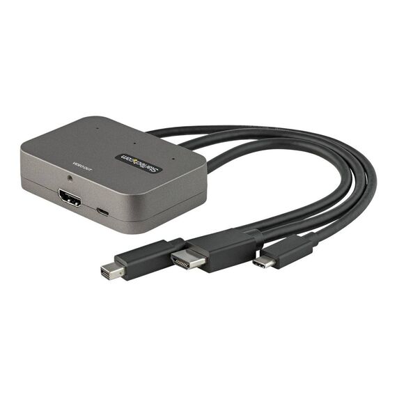 StarTech.com 3in-1 Multiport to HDMI Adapter, 4K CDPHDMDP2HD
