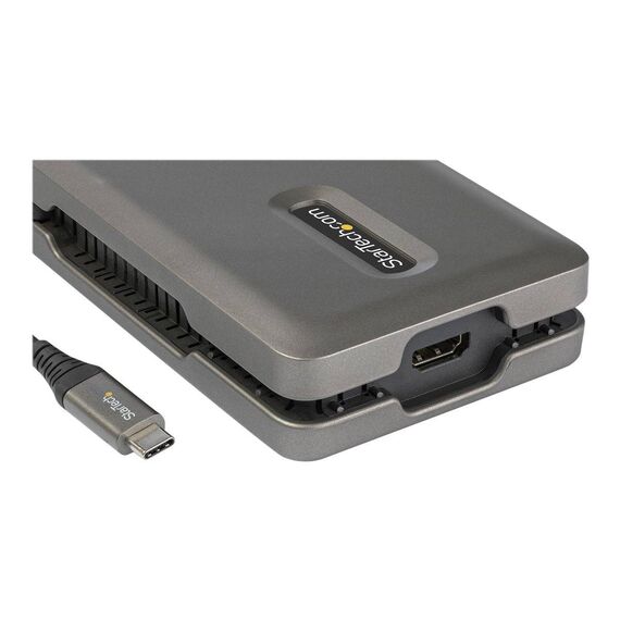 StarTech.com USB C Multiport Adapter, USB C to 4K DKT31CSDHPD3