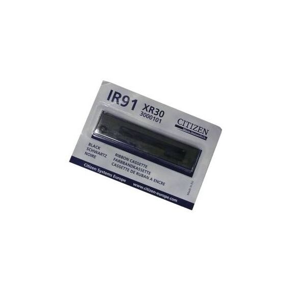 Citizen IR91B Black print ribbon cassette for Citizen IR91